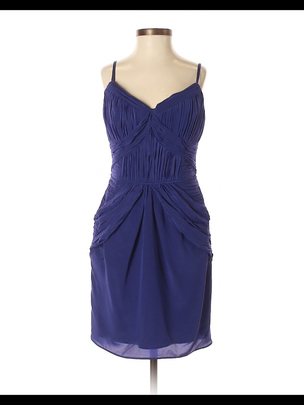 Shoshanna Blue Spaghetti-Strap Cocktail Dress